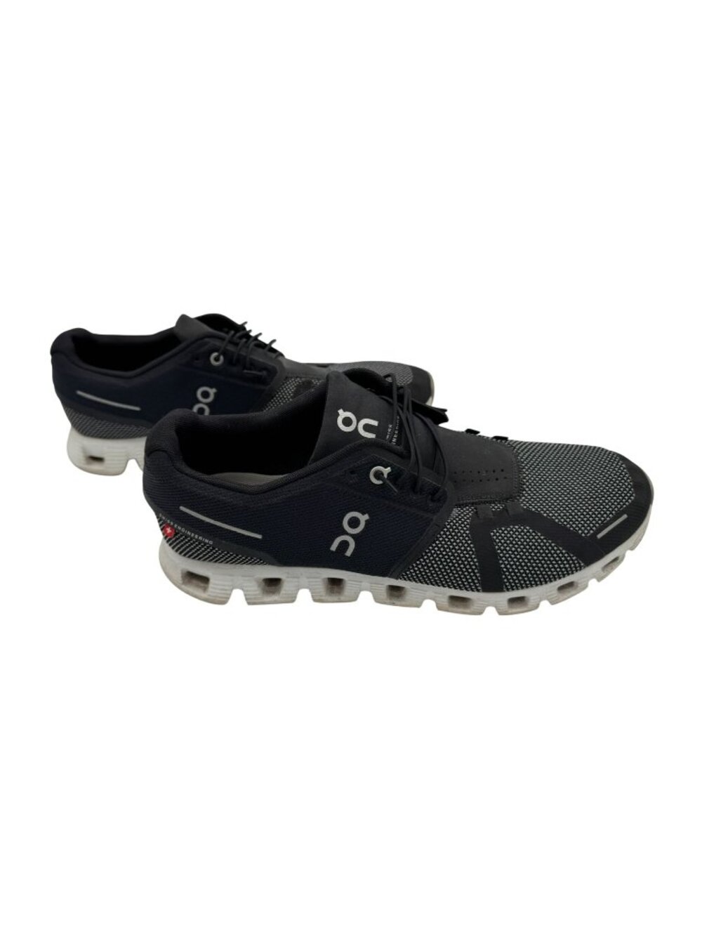On Running Cloud 5 Combo Running Shoes Black Alloy OC Sneakers Men's Size 10